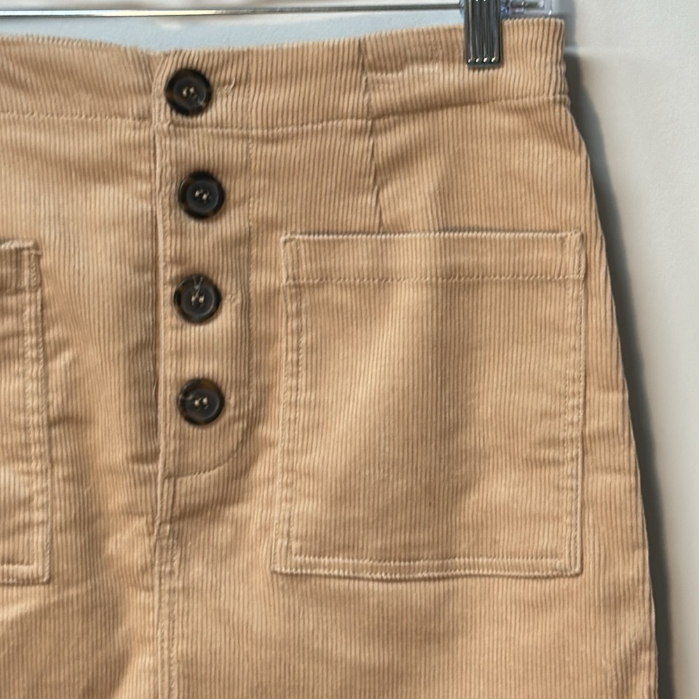 Love Tree Corduroy Mini Skirt Tan Size Medium - Picture 2 of 7